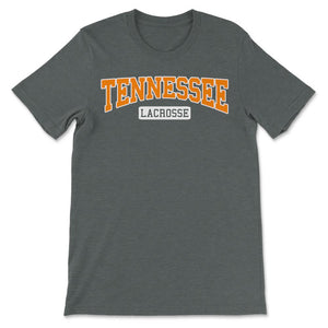 Tennessee Lacrosse Classic Retro Style LAX Player - Unisex T-Shirt - Dark Grey Heather