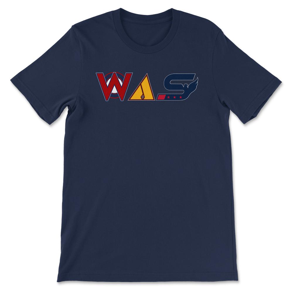 Washington DC Sports Fan Three Letter City Abbreviation - Unisex T-Shirt - Navy