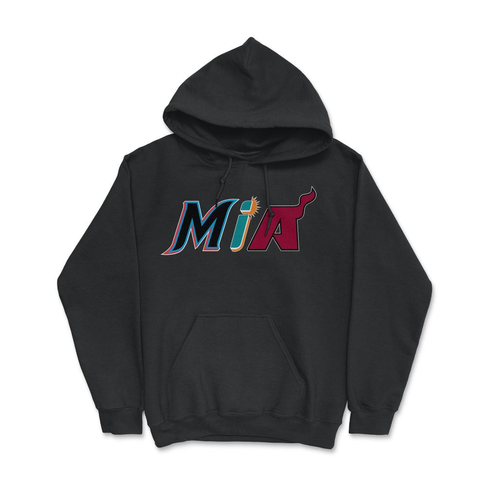 Miami Florida Sports Fan Three Letter City Abbreviation - Hoodie - Black